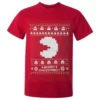 Namco Men's Merry Pac-Man Christmas T-Shirt - Red -Cheap Christmas Franchises Store 11328959 3794430435398617