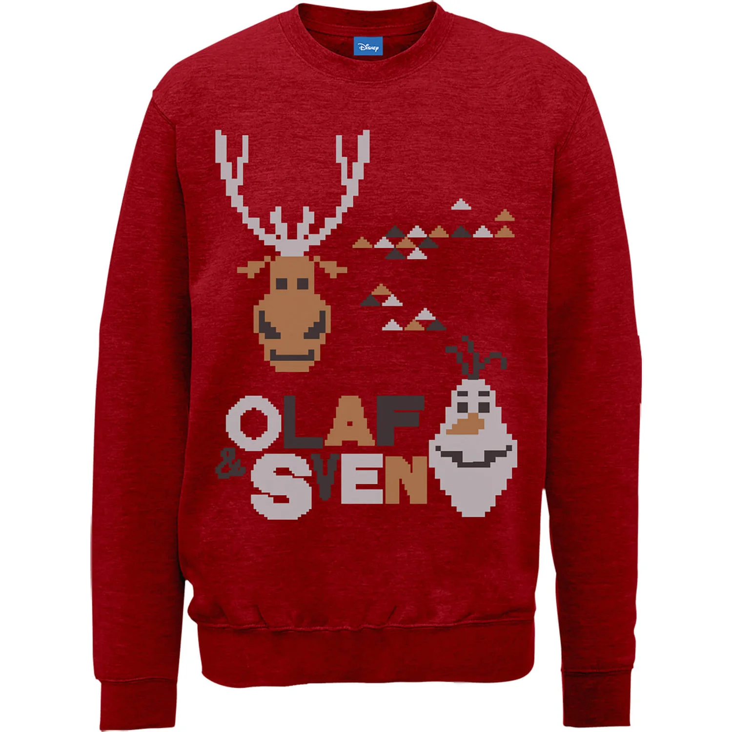 Disney Frozen Christmas Olaf And Sven Red Christmas Jumper 3 Disney Frozen Christmas Olaf And Sven Red Christmas Jumper