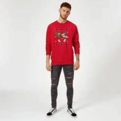 Disney Mickey Mouse Christmas Tree Mickey Red Christmas Jumper -Cheap Christmas Franchises Store 11575932 7054625297757138