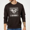 DC COMICS DC Superman Christmas Knit Logo Black Christmas Jumper -Cheap Christmas Franchises Store 11576070 2114626059041548