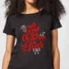 All I Want For Christmas Women's T-Shirt - Black -Cheap Christmas Franchises Store 11594349 1024623446043981