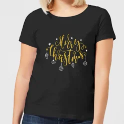 Merry Christmas Women's T-Shirt - Black