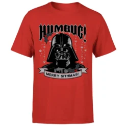 Star Wars Christmas Darth Vader Humbug! Red T-Shirt 13 Star Wars Christmas Darth Vader Humbug! Red T-Shirt -Cheap Christmas Franchises Store 11602251 1584626636330624