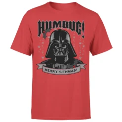 Star Wars Christmas Darth Vader Humbug! Red T-Shirt