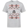 Star Wars Christmas Empire Knit Grey T-Shirt -Cheap Christmas Franchises Store 11602287 1494530721345869
