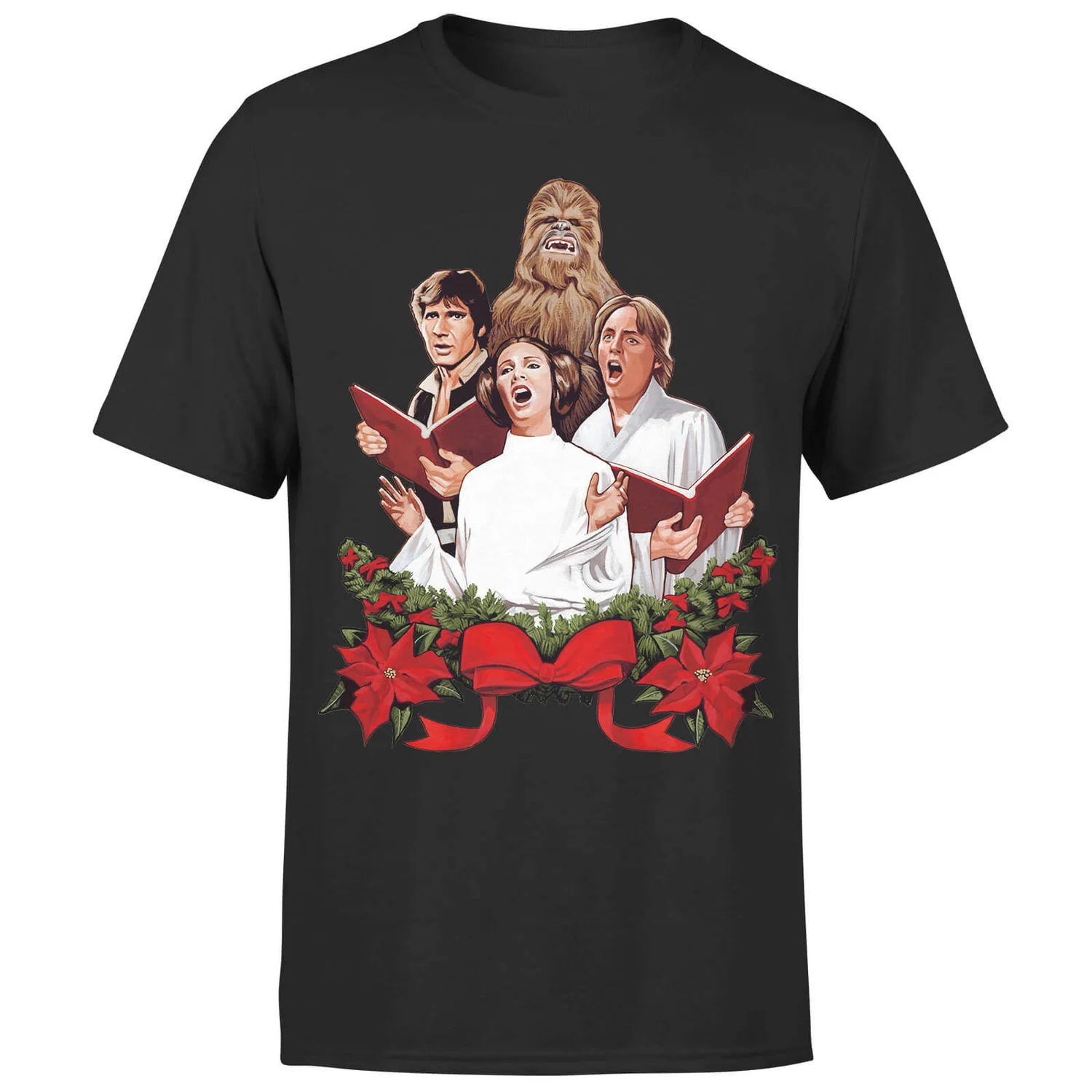 Star Wars Christmas Jedi Carols Black T-Shirt 3 Star Wars Christmas Jedi Carols Black T-Shirt