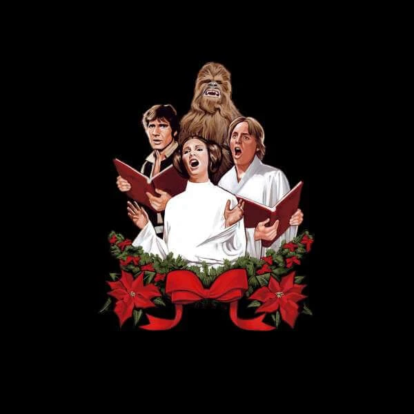 Star Wars Christmas Jedi Carols Black T-Shirt 5 Star Wars Christmas Jedi Carols Black T-Shirt - Image 3