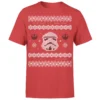 Star Wars Christmas Stormtrooper Face Knit Red T-Shirt -Cheap Christmas Franchises Store 11602383 1854530709908690