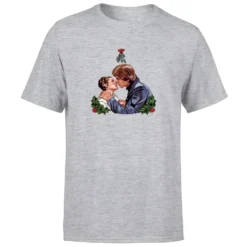 Star Wars Christmas Mistletoe Kiss Grey T-Shirt 13 Star Wars Christmas Mistletoe Kiss Grey T-Shirt -Cheap Christmas Franchises Store 11602395 1334626651439497