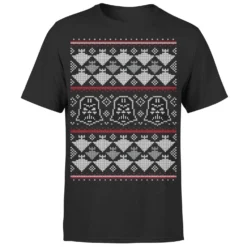 Star Wars Christmas Imperial Darth Vader Black T-Shirt