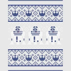 Star Wars Christmas R2D2 Knit Grey T-Shirt -Cheap Christmas Franchises Store 11602491 3704626637588476