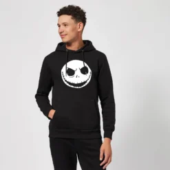 Disney The Nightmare Before Christmas Jack Skellington Black Pullover Hoodie -Cheap Christmas Franchises Store 11654422 1534742704033326