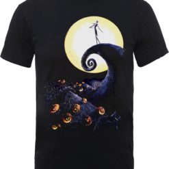 Disney The Nightmare Before Christmas Jack Skellington Pumpkin King Colour Black T-Shirt