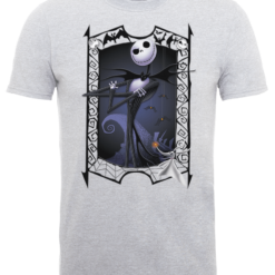 Disney The Nightmare Before Christmas Jack Skellington Zero Pose Grey T-Shirt
