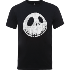 Disney The Nightmare Before Christmas Jack Skellington Crinkle Black T-Shirt