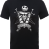 Disney The Nightmare Before Christmas Jack Skellington Misfit Love Black T-Shirt