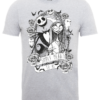 Disney The Nightmare Before Christmas Jack Skellington And Sally Grey T-Shirt -Cheap Christmas Franchises Store 11654554 8164545454562289