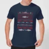 Jaws Great White Christmas Men's T-Shirt - Navy -Cheap Christmas Franchises Store 11919473 4964618090184241