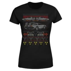 Back To The Future Back In Time For Christmas Women's T-Shirt - Black -Cheap Christmas Franchises Store 11919581 8734624476043707