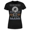 E.T. The Extra-Terrestrial Christmas Women's T-Shirt - Black -Cheap Christmas Franchises Store 11920098 1204618837028184
