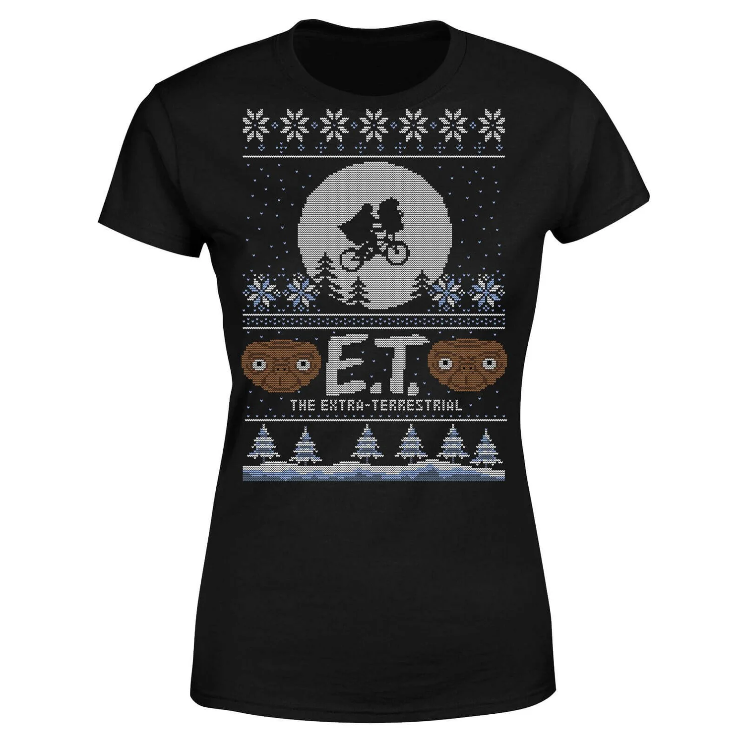 E.T. The Extra-Terrestrial Christmas Women's T-Shirt - Black 3 E.T. The Extra-Terrestrial Christmas Women's T-Shirt - Black
