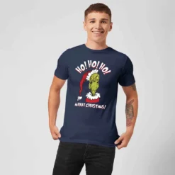 Dr. Seuss The Grinch Ho Ho Ho Men's Christmas T-Shirt - Navy 9 Dr. Seuss The Grinch Ho Ho Ho Men's Christmas T-Shirt - Navy -Cheap Christmas Franchises Store 11920314 9454624782028617