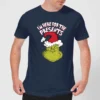 Dr. Seuss The Grinch Im Here For The Presents Men's Christmas T-Shirt - Navy -Cheap Christmas Franchises Store 11920329 2404624782484623