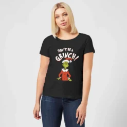 Dr. Seuss The Grinch Dont Be A Grinch Women's Christmas T-Shirt - Black 9 Dr. Seuss The Grinch Dont Be A Grinch Women's Christmas T-Shirt - Black -Cheap Christmas Franchises Store 11920383 8664624783025526