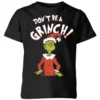 Dr. Seuss The Grinch Dont Be A Grinch Kids Christmas T-Shirt - Black -Cheap Christmas Franchises Store 11920413 2244618859997081