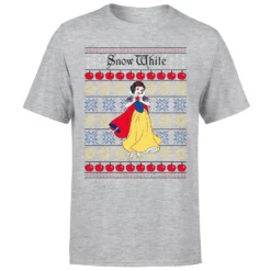 Disney Classic Snow White Men's Christmas T-Shirt - Grey 11 Disney Classic Snow White Men's Christmas T-Shirt - Grey -Cheap Christmas Franchises Store 11923440 1364619815230324