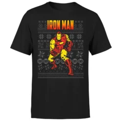 Marvel Avengers Classic Iron Man Men's Christmas T-Shirt - Black -Cheap Christmas Franchises Store 11923449 1604619817202341