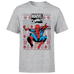 Marvel Avengers Classic Spider-Man Men's Christmas T-Shirt - Grey 11 Marvel Avengers Classic Spider-Man Men's Christmas T-Shirt - Grey -Cheap Christmas Franchises Store 11923537 4284619816786466