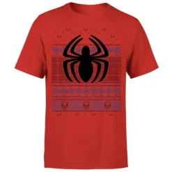 Marvel Avengers Spider-Man Logo Men's Christmas T-Shirt - Red 11 Marvel Avengers Spider-Man Logo Men's Christmas T-Shirt - Red -Cheap Christmas Franchises Store 11923573 1624619817507423