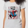 Marvel Avengers Classic Spider-Man Women's Christmas T-Shirt - Grey