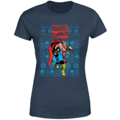 Marvel Avengers Thor Women's Christmas T-Shirt - Navy 11 Marvel Avengers Thor Women's Christmas T-Shirt - Navy -Cheap Christmas Franchises Store 11924010 2044624501047291