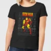 Marvel Avengers Classic Iron Man Women's Christmas T-Shirt - Black
