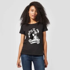 Disney Nightmare Before Christmas Jack Skellington And Sally Women's T-Shirt - Black -Cheap Christmas Franchises Store 11926272 1324621123505205