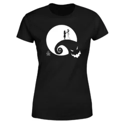 Disney Nightmare Before Christmas Jack And Sally Moon Women's T-Shirt - Black -Cheap Christmas Franchises Store 11926292 3464621124300541