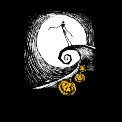 Disney Nightmare Before Christmas Jack Skellington Pumpkin King Women's T-Shirt - Black -Cheap Christmas Franchises Store 11926302 8084621124367375