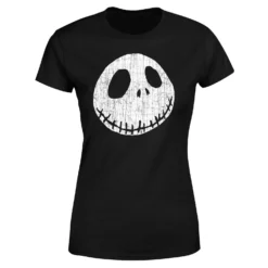 Disney Nightmare Before Christmas Jack Skellington Crinkle Women's T-Shirt - Black -Cheap Christmas Franchises Store 11926322 1634621125340557