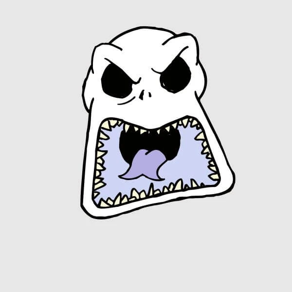 Disney Nightmare Before Christmas Jack Skellington Angry Face Women's T-Shirt - Grey 4 Disney Nightmare Before Christmas Jack Skellington Angry Face Women's T-Shirt - Grey - Image 2