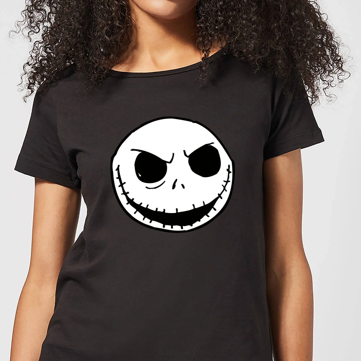 Disney Nightmare Before Christmas Jack Skellington Women's T-Shirt - Black 3 Disney Nightmare Before Christmas Jack Skellington Women's T-Shirt - Black