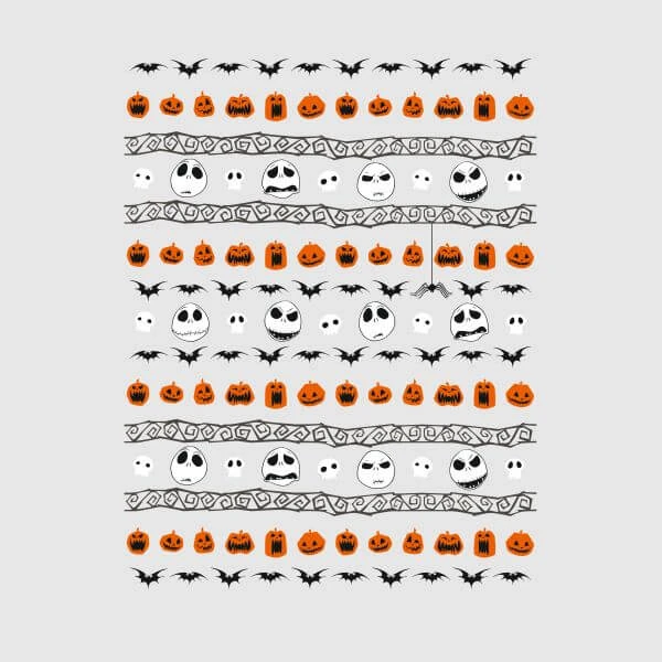 Disney Nightmare Before Christmas Jack Pumpkin Faces Women's T-Shirt - Grey 4 Disney Nightmare Before Christmas Jack Pumpkin Faces Women's T-Shirt - Grey - Image 2