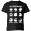 Disney The Nightmare Before Christmas Jack Pumpkin Faces Collection Kids' T-Shirt - Black -Cheap Christmas Franchises Store 11926422 7524621127776740
