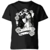 Disney The Nightmare Before Christmas Jack Skellington And Sally Kids' T-Shirt - Black