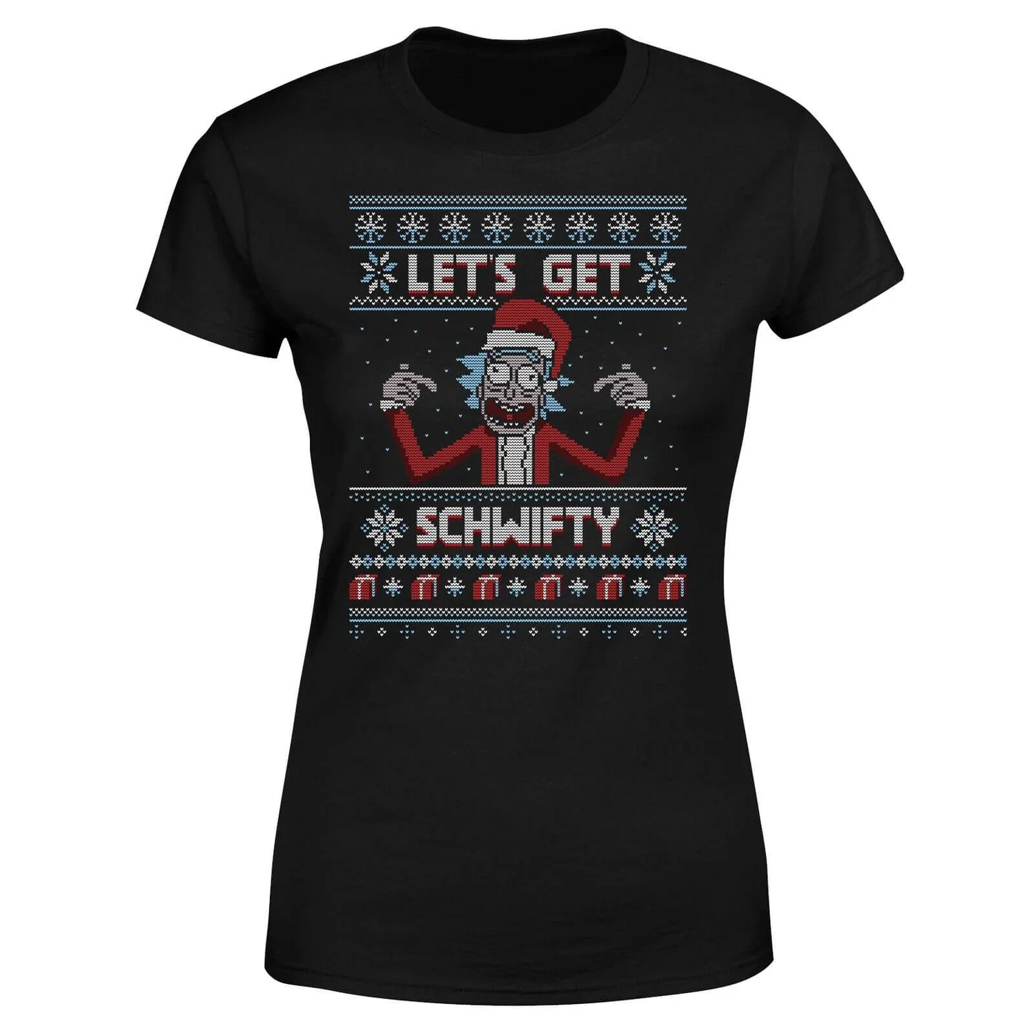 Rick And Morty Lets Get Schwifty Women's Christmas T-Shirt - Black 7 Rick And Morty Lets Get Schwifty Women's Christmas T-Shirt - Black - Image 5