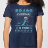 Rick And Morty Mr Meeseeks Pain Women's Christmas T-Shirt - Navy -Cheap Christmas Franchises Store 11927374 4514624297736670