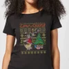 Cartoon Network Cow And Chicken Cow And Chicken Pattern Women's Christmas T-Shirt - Black 2 Cartoon Network Cow And Chicken Cow And Chicken Pattern Women's Christmas T-Shirt - Black -Cheap Christmas Franchises Store 11927723 1014624504883721
