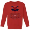 Marvel Avengers Spider-Man Kids Christmas Jumper - Red -Cheap Christmas Franchises Store 11928186 1084621629798351