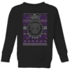 Marvel Avengers Black Panther Kids Christmas Jumper - Black